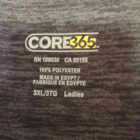 Core 365 plus size 3XL carbon gray heather activewear - Picture 5 of 12